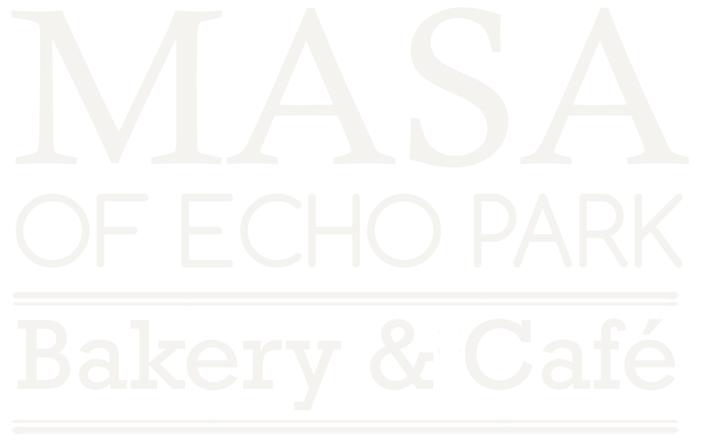 logo for masa of echo park restaurant and bakery